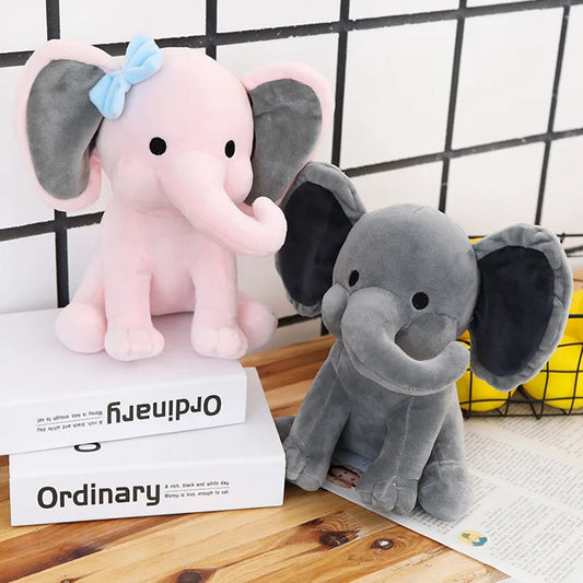 Soft Cute PP Cotton Stuffed Elephant Plush Toy Soothing Sleep Companion for Babies Kids Birthday Gift Children's Sleep Companion Peaceful Pleasures Health and Wellness