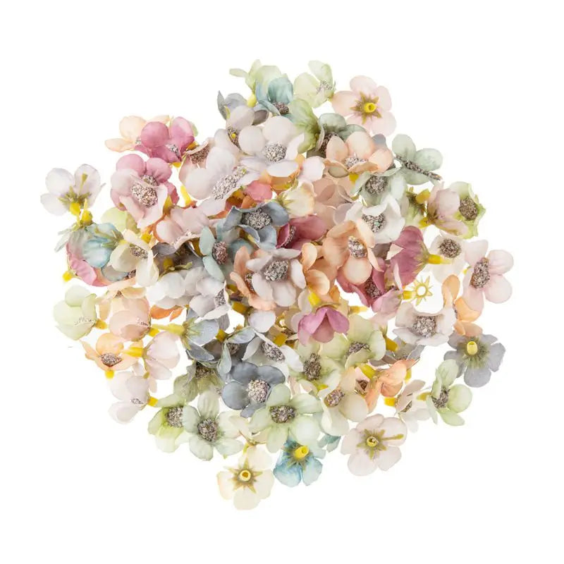 50/100 Pcs Silk Daisy Flower Heads – Multicolor Wedding DIY Decor