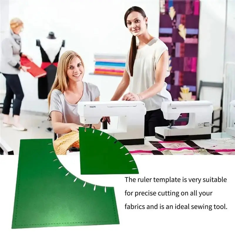A36T-Quilting Ruler Template Free Motion Quilting Rulers & Templates For Machine Quilting Easy To Use Curved Acrylic Sewing Peaceful Pleasures Health and Wellness