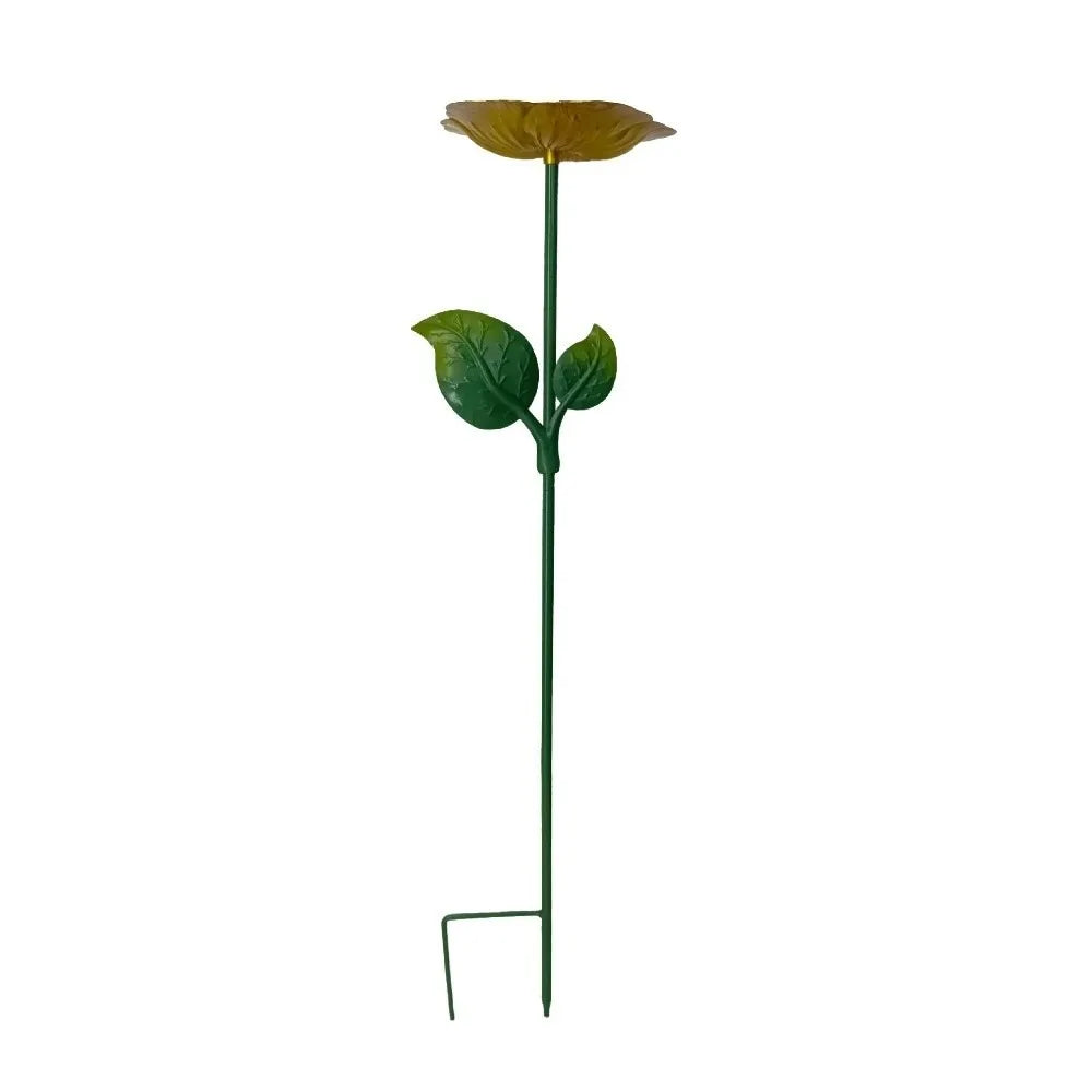 Iron Flower Bird Bath – Large Capacity Garden Dish | Oasis