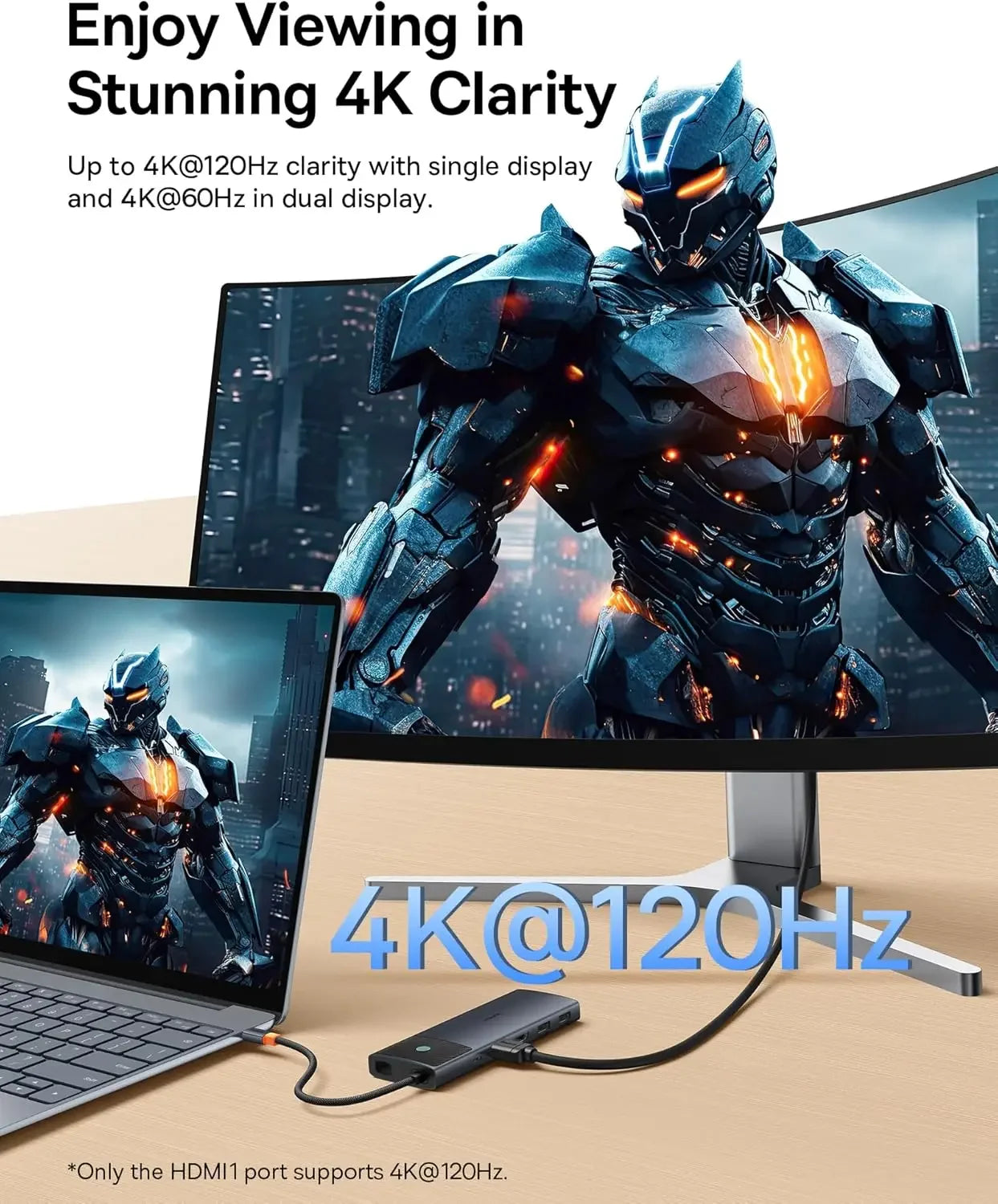 10-in-1 USB-C Docking Station with Dual 4K HDMI, 10Gbps Ports, PD 100W Charging for Laptops Peaceful Pleasures Health and Wellness