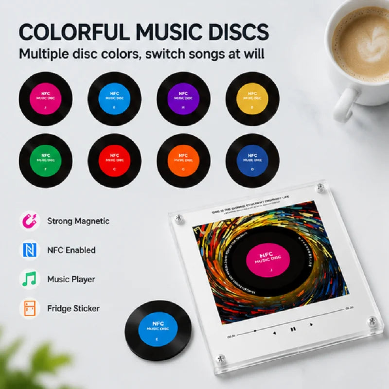 NFC Smart Fridge Magnet Music Player & Warm Night Light