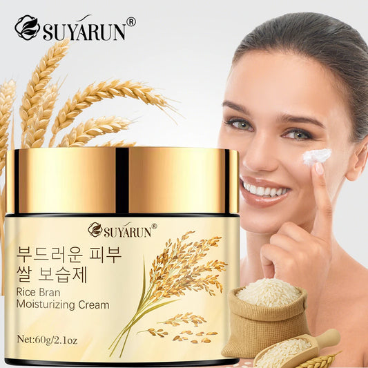 SUYARUN Korean Rice Extract Hydrating Face Cream 24H Moisture - Brightening Nourishing Skincare for Dry Sensitive Skin All Types Peaceful Pleasures Health and Wellness