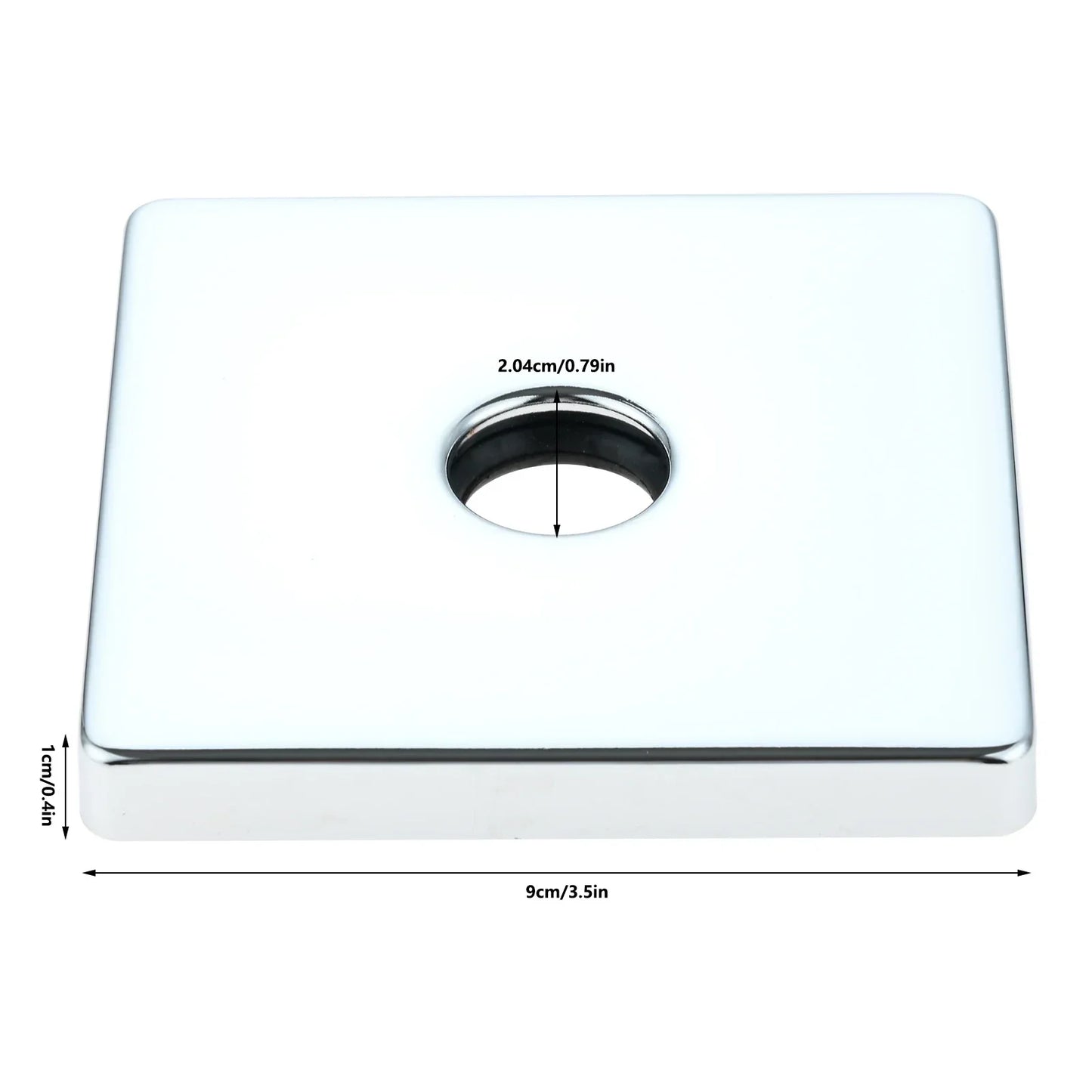 3.5" Square Shower Arm Flange Cover | Escutcheon Plate G1/2"