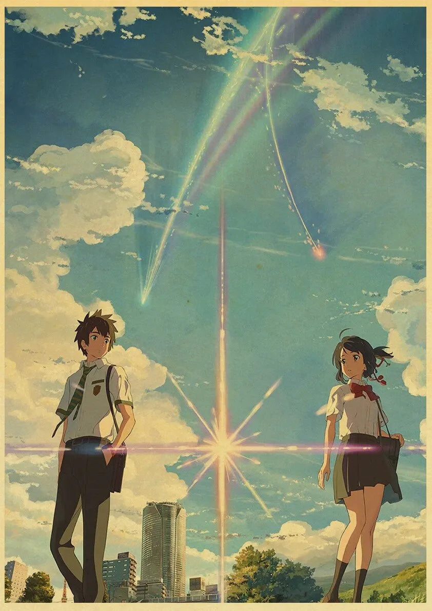 Your Name Anime Poster – Shinkai Makoto Canvas Wall Art