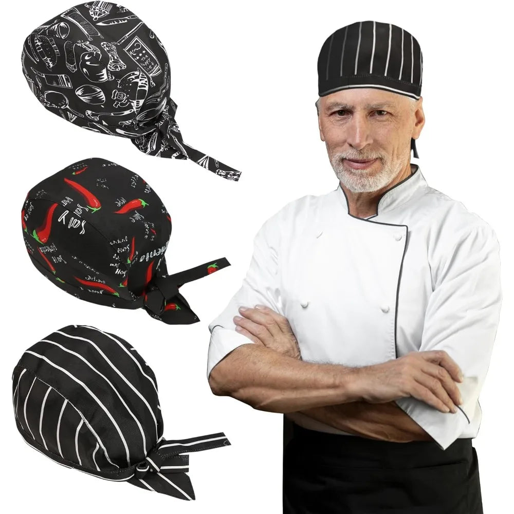 Unisex Chef Pirate Hat | Adjustable Kitchen Cap for Cooks & Bakers