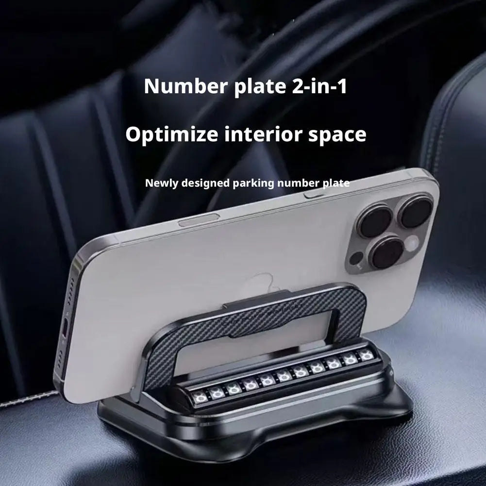360° Rotation Car Phone Holder with Number Plate Universal Dashboard Auto Navigation Bracket Car accessories Peaceful Pleasures Health and Wellness