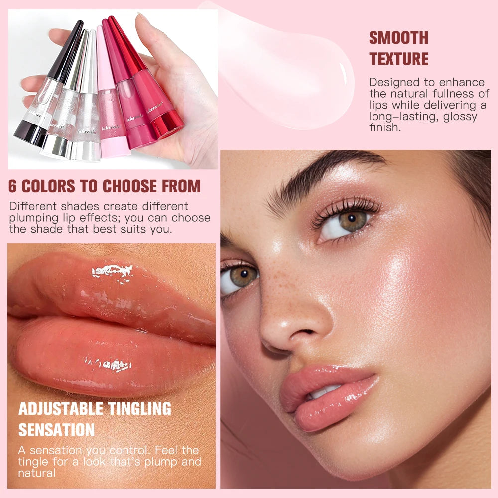 Lip Plumper Reduce Lip Wrinkles Natural Lip Enhancement Effect Long-lasting Moisturizing High-Shine Gloss Finish Lip Plumper Peaceful Pleasures Health and Wellness