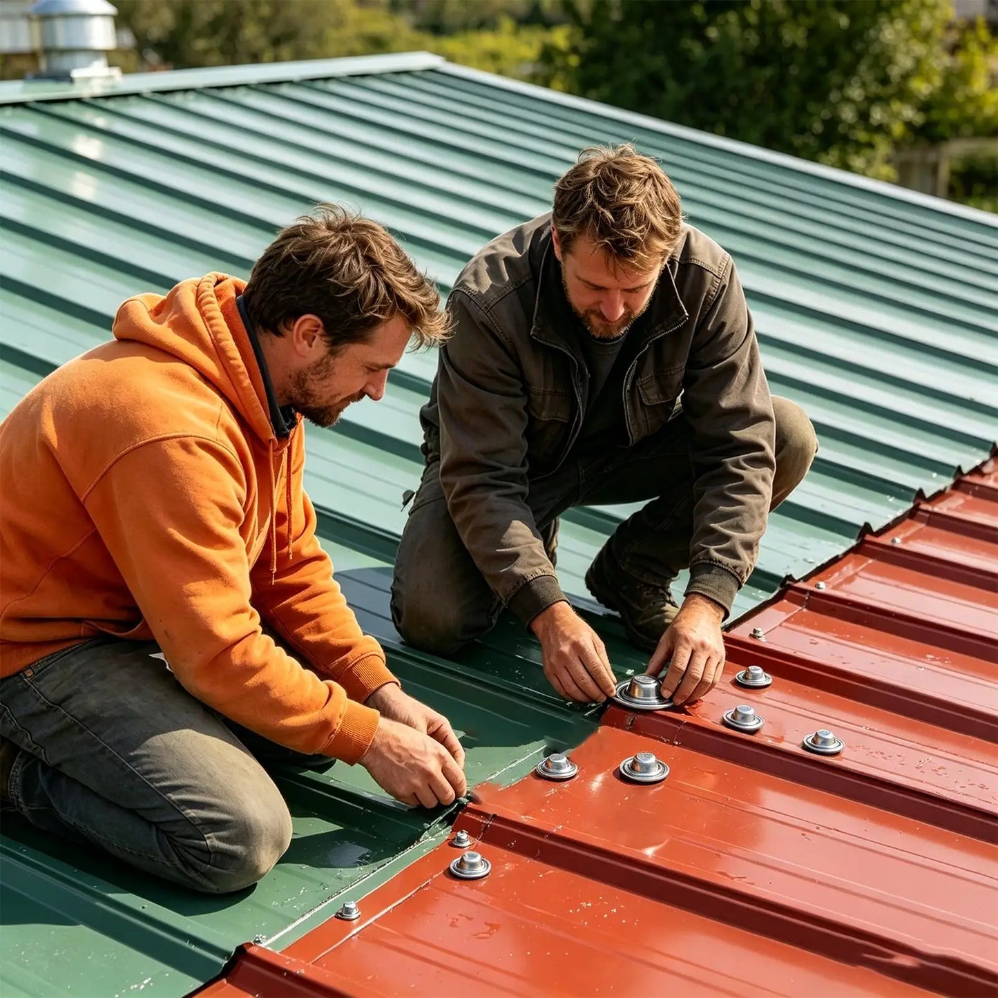 50-Pack Metal Roof Screw Caps – Rustproof Weatherproof Covers