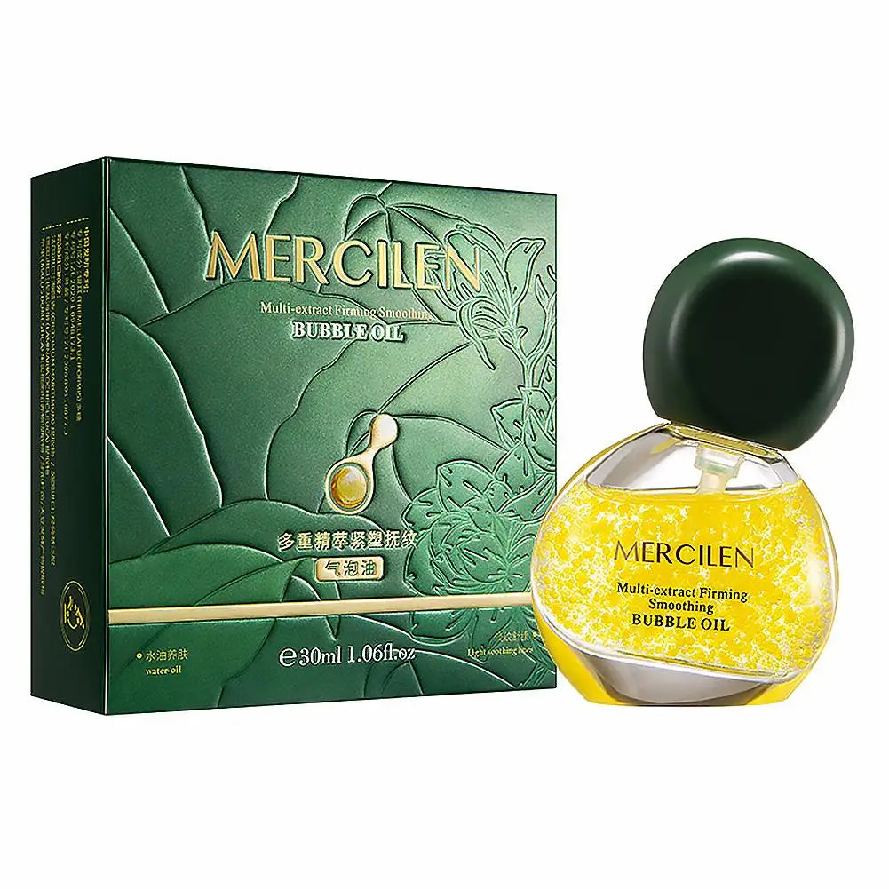 30ml Facial Supplements Skin Active Anti Aging Multi Premium Smoothing Bubble Oil Essence Elastic Delicate Face Serum Skincare Peaceful Pleasures Health and Wellness 1pcs