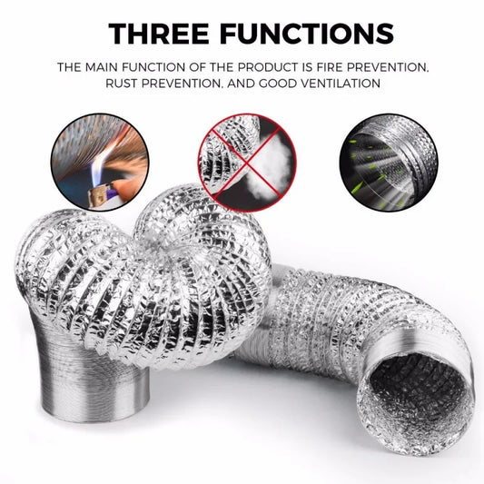 Flexible Aluminum Foil Ventilation Duct Hose | 80–200mm Ventilation Duct Hose Oasis Select