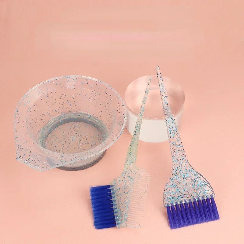 Hair Dye Brush & Mixing Bowl Set (2 Sets) | DIY Salon Tinting Hair Dye Brush Set Peaceful Pleasures Health and Wellness