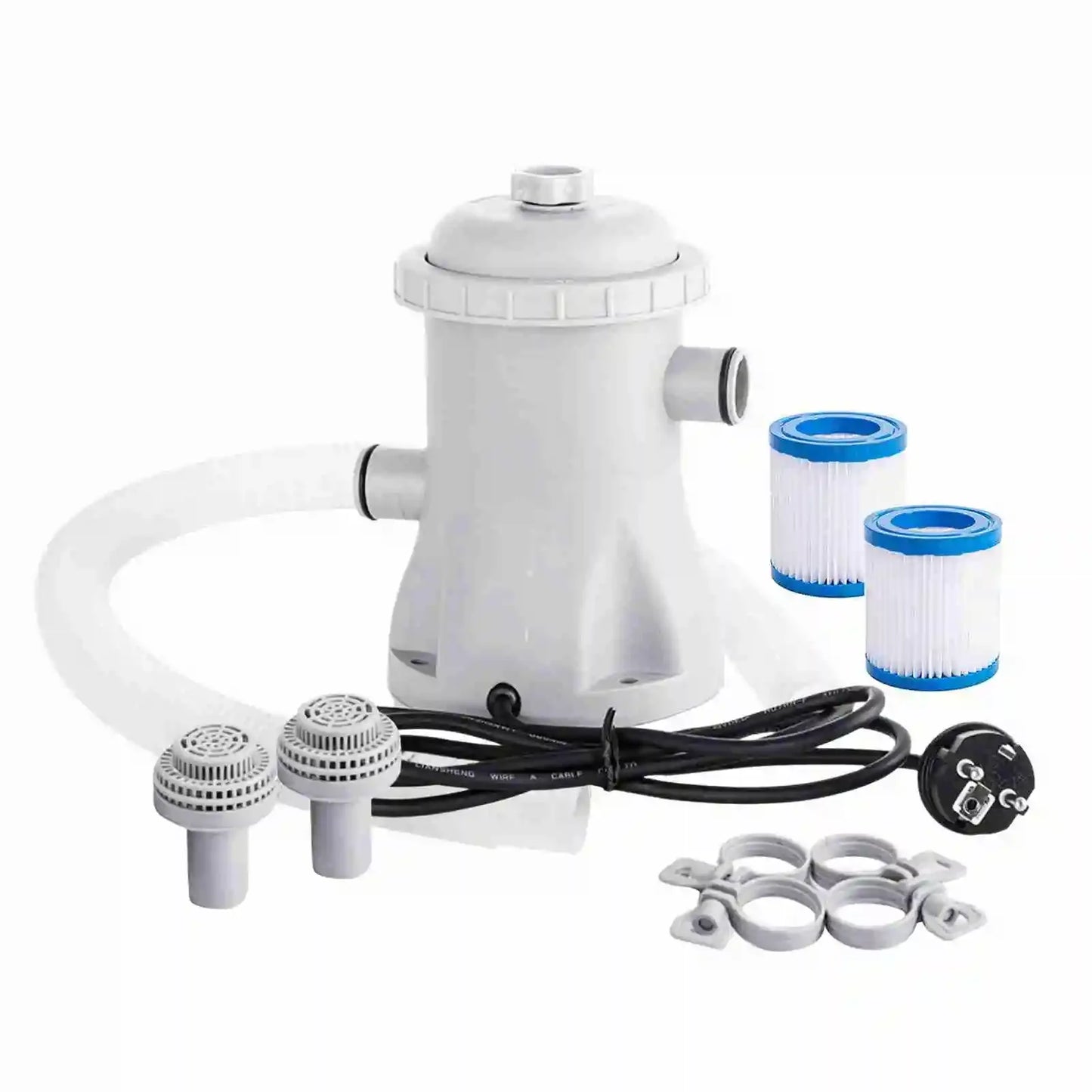 Pool Filter Pump 330 GPH Paddling Electric Water 2 Cartridge Pumps
