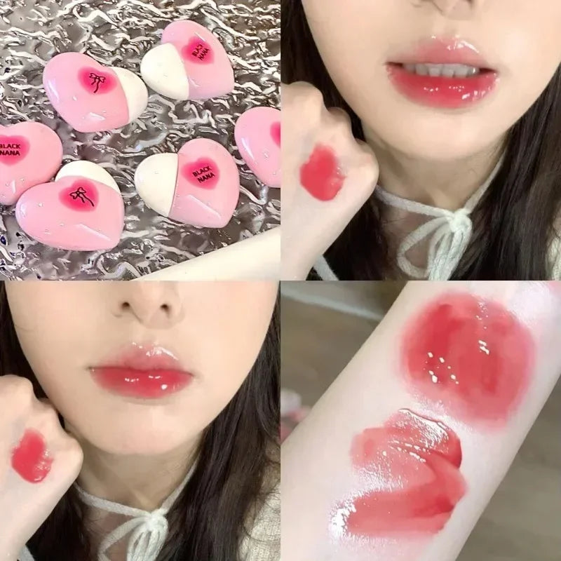 Heart-Shaped Jelly Lip Gloss | Hydrating Mirror Shine Tint