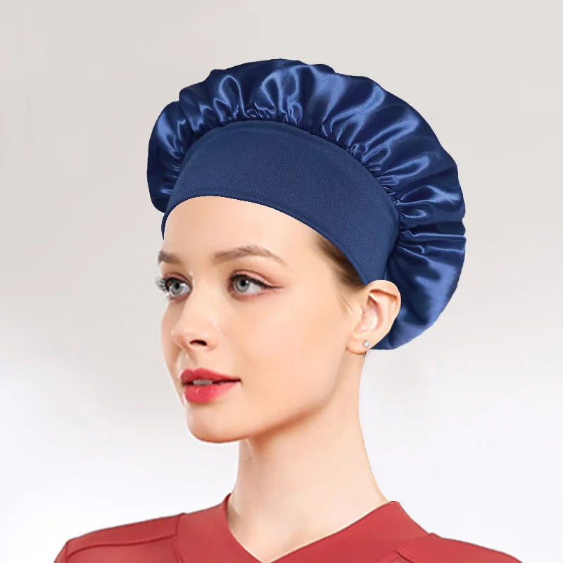 Satin Silk Sleeping Headband & Shower Cap for Women