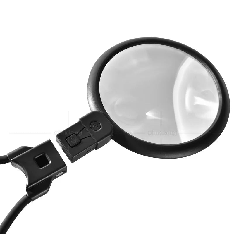 5X 15X Charging Magnifeir, 36 Leds with Three Levels of Light Source, Handheld Head Mounted, Repairing Magnifying Glass Peaceful Pleasures Health and Wellness
