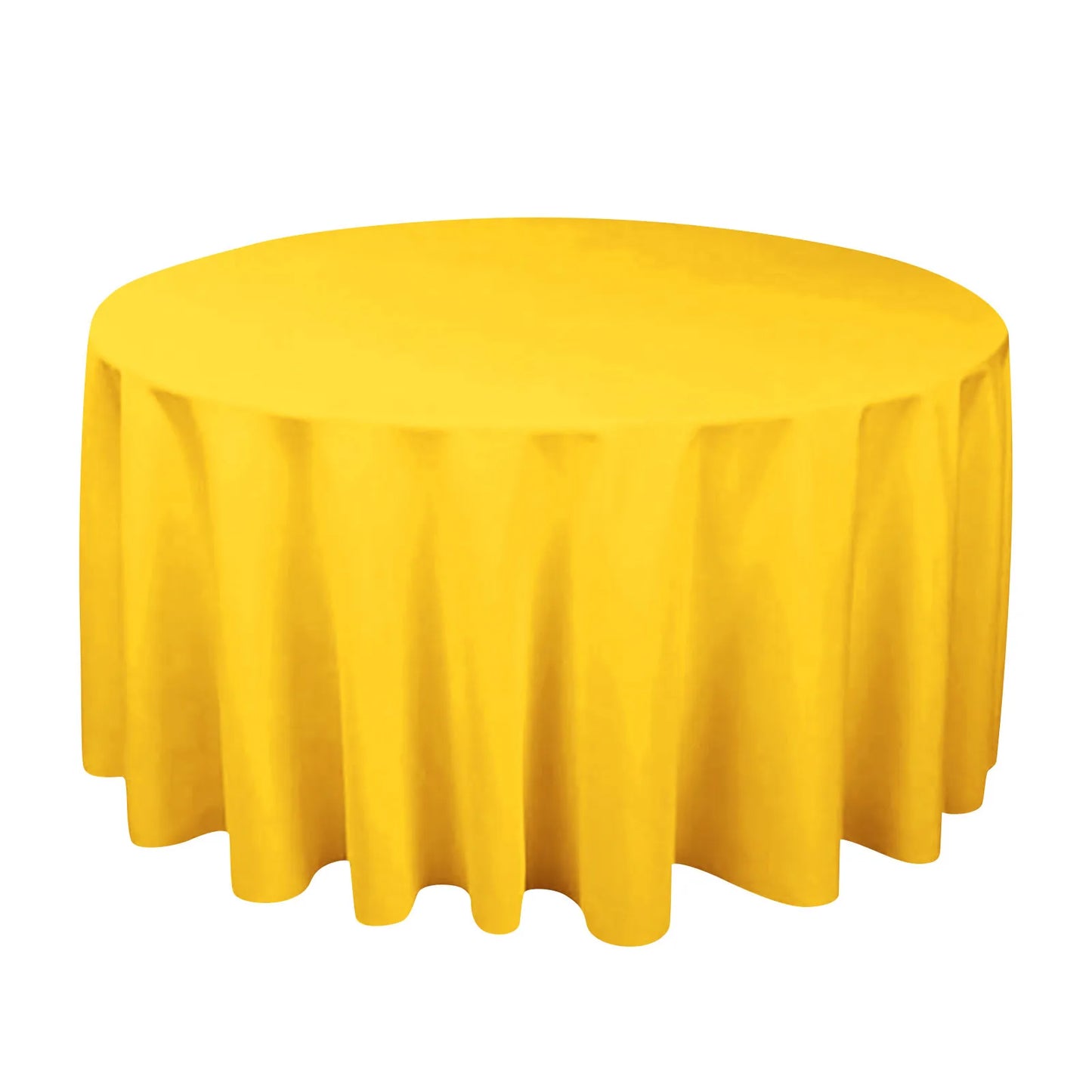 Round Satin Tablecloth – Waterproof Wedding & Banquet Cover