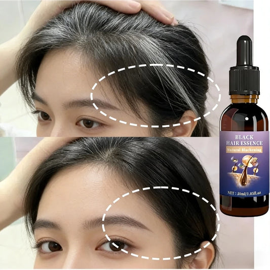 Hair Strengthening Black Essence - Balances Scalp Oil & Unclogs Follicles, Improves Hair Shine. Peaceful Pleasures Health and Wellness