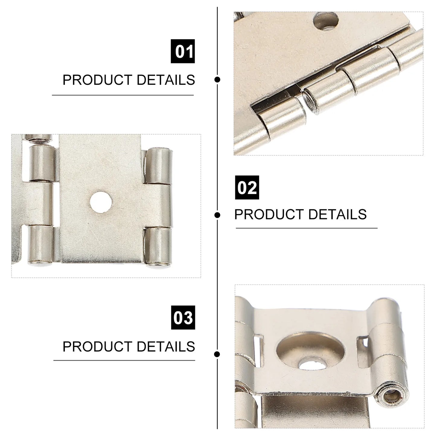 10pcs Iron Folding Screen Hinges Hinges Folding Screen Hinge For Home Furniture Cabinet Repair Heavy Duty Gate Hinge Peaceful Pleasures Health and Wellness