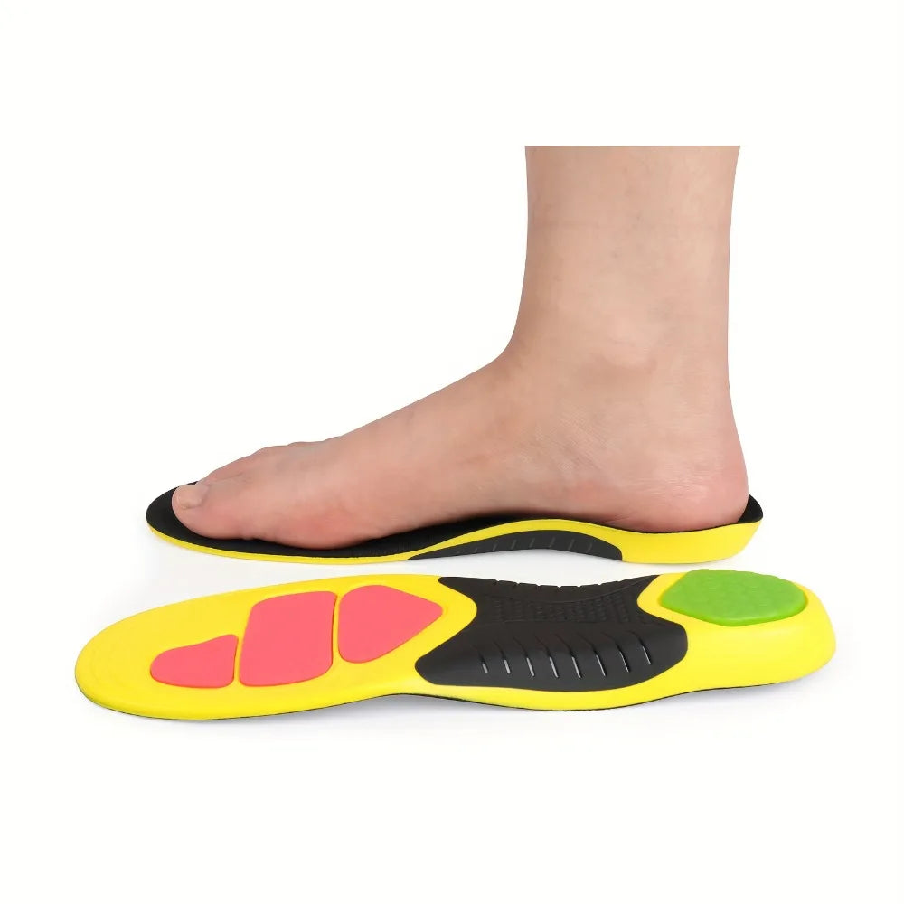 1pair Sports Insoles for Basketball Running Jogging, Premium PU Sport Insoles Heel Cushion & Shock Absorption Cushioning Inserts Peaceful Pleasures Health and Wellness