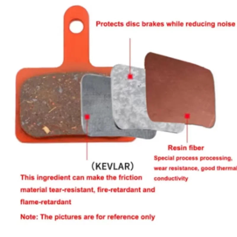 Bicycle Resin Brake Pad Mtb For Shimano M375 M445 Mt200 Bb5 Bb7 Mountain Road Bike Hydraulic Disc Brake Pads Peaceful Pleasures Health and Wellness