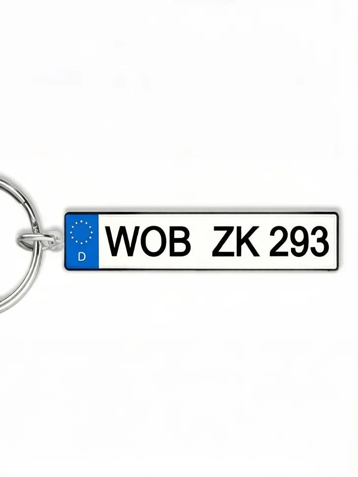 Custom Car License Plate Keychain Personalized Name Number Plate Acrylic Metal Keyring Gift for Dad Boyfriend Peaceful Pleasures Health and Wellness Germany Acrylic