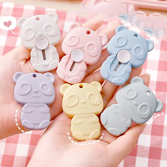 Mini Bear Pocket Utility Knife | Safety Lock Box Cutter Pocket Utility Knife Peaceful Pleasures Health and Wellness