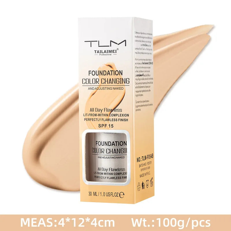 TLM Color Changing Liquid Foundation – Matte & Hydrating