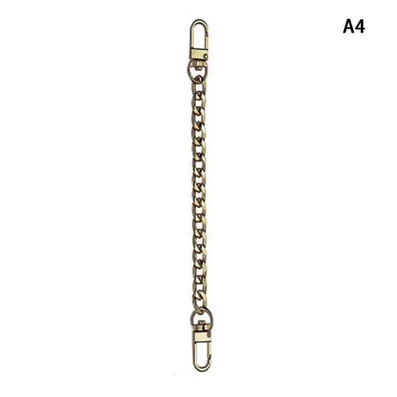 20cm Metal Chain Bag Strap Extension – Gold, Silver & Black