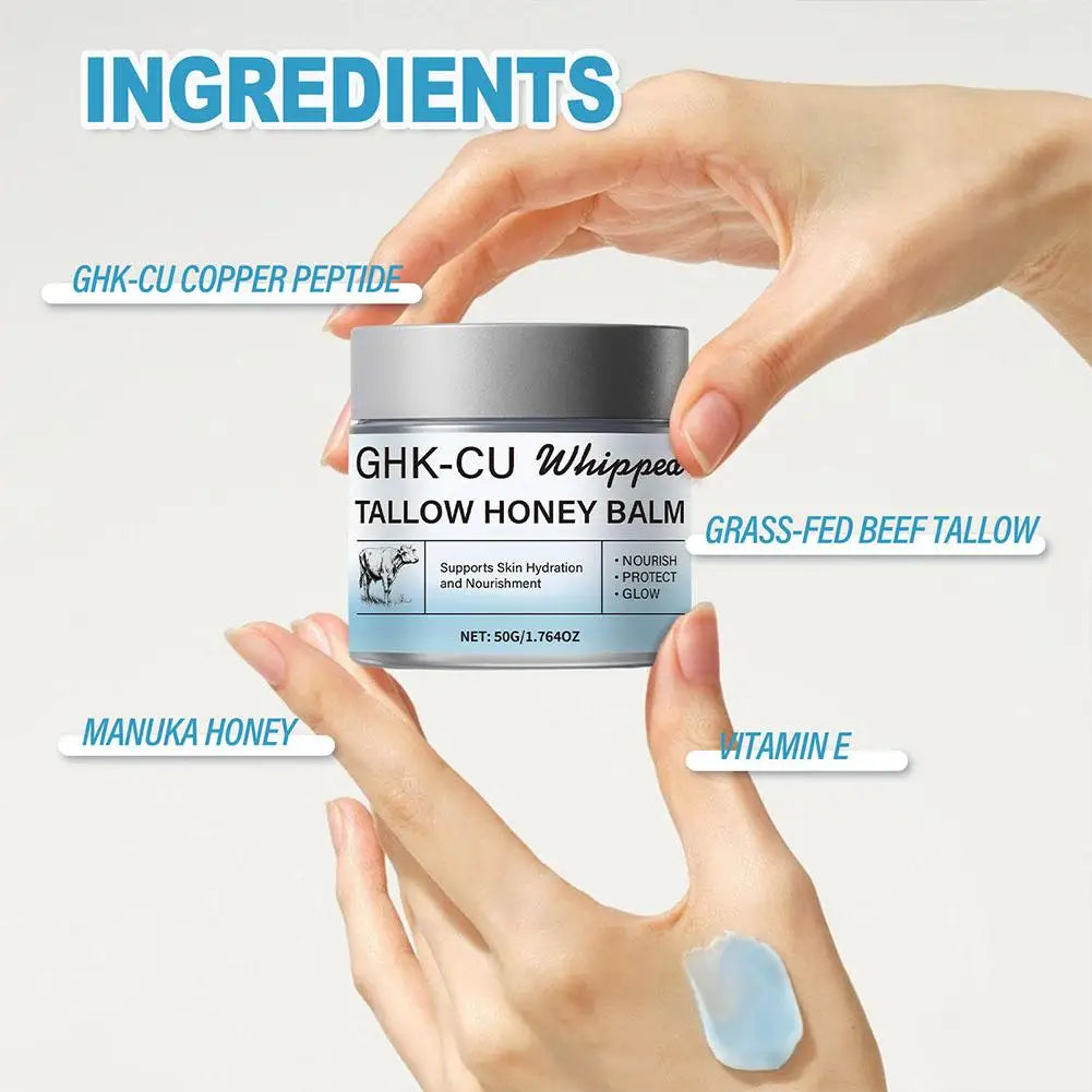 GHK-Cu Copper Peptide Beef Tallow Cream – Manuka Honey