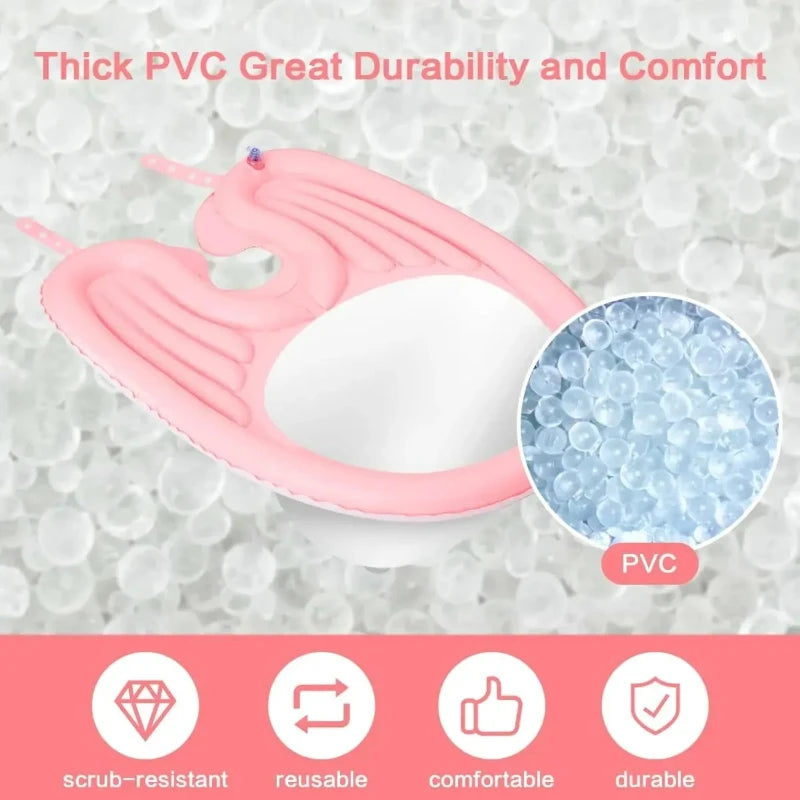 Portable Inflatable Hair Wash Basin for Adult Postpartum Pregnant Women Elderly Patients Child Household Hair Care Wash Basin Peaceful Pleasures Health and Wellness
