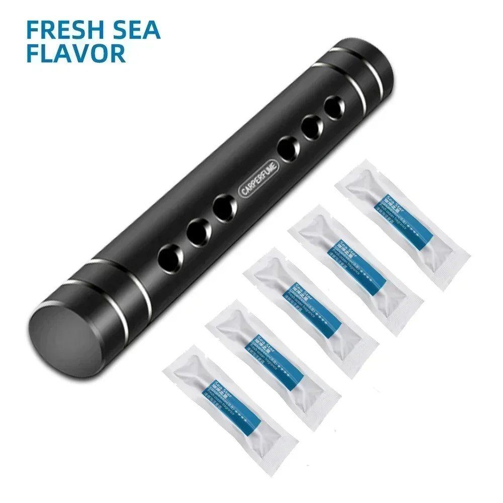 Car Air Vent Perfume Car Air Freshener Flavoring Smell Aroma Perfumes Air Freshener Parfum Car Accessories Peaceful Pleasures Health and Wellness Black 5PCS Ocean