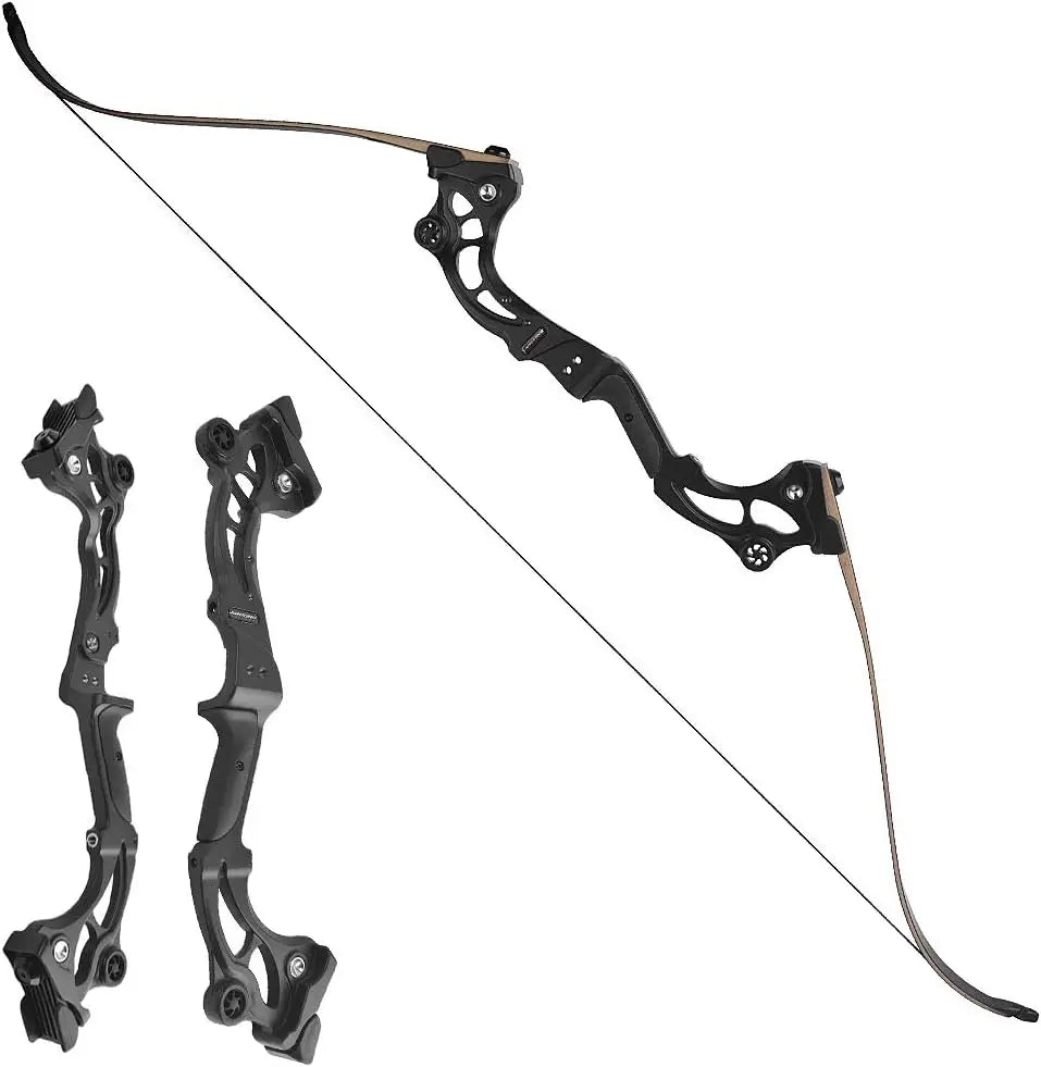 JUNXING F163 Recurve Bow Riser Length 23 Inches Aluminum Alloy Handle