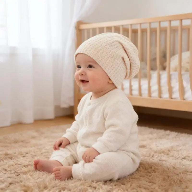 Newborn Baby Bonnet Fetal Hat | Soft Knit Cap 0–6 Months