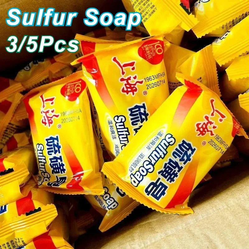 Shanghai Sulfur Soap – Oil Control & Acne Cleanser 3/5 Pack