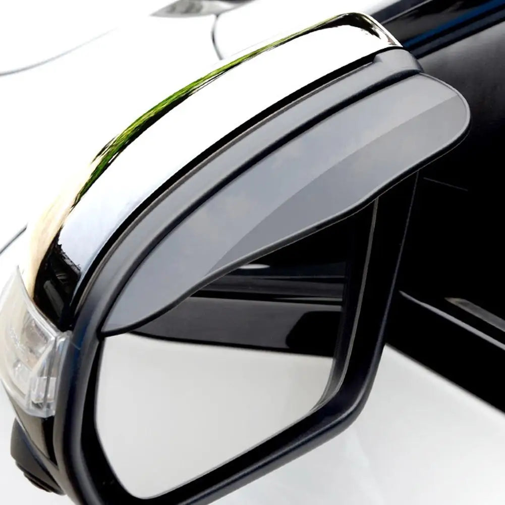 Universal Car Rearview Mirror Rain Guard Visor – 2 Pack