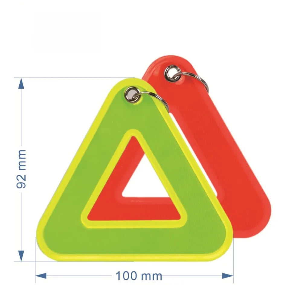 Triangle Reflective Safety Pendant for School Bags & Cycling