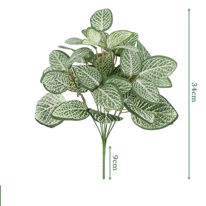 Artificial Silk Leaf Bundle – Fake Plants for Wedding & Home Decor