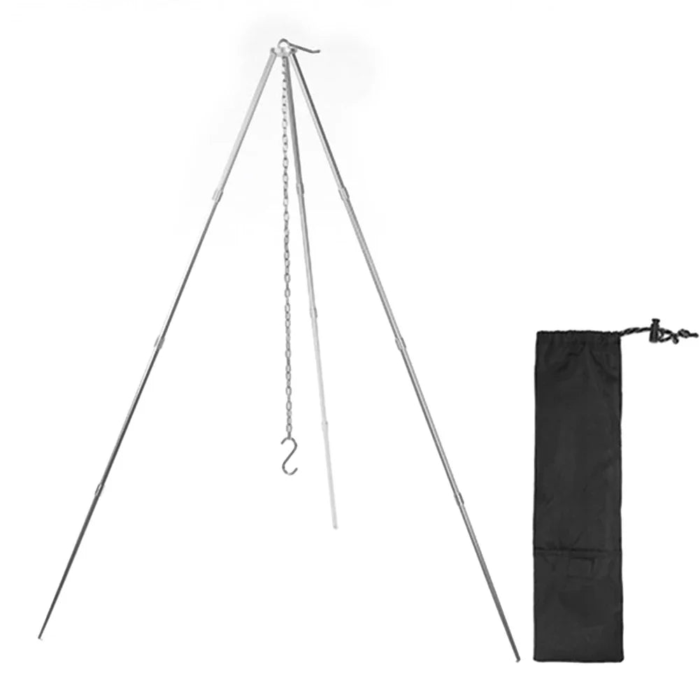 Camping Bonfire Tripod – Aluminum Alloy Detachable Stand