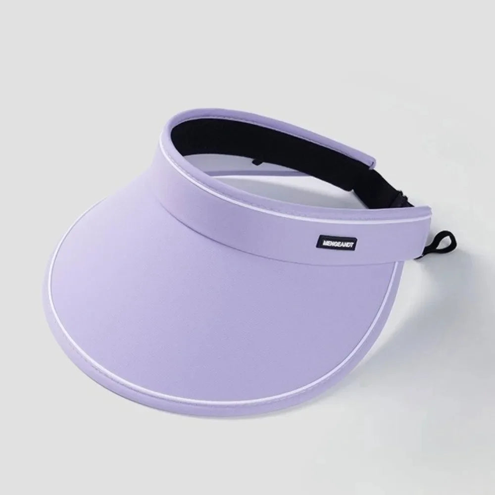 Portable Sun Hat Can Roll Large Eaves All Summer Female Hat Hat Hollowed Cycling Out Sun Shade Beach Sun Protection Women Peaceful Pleasures Health and Wellness purple