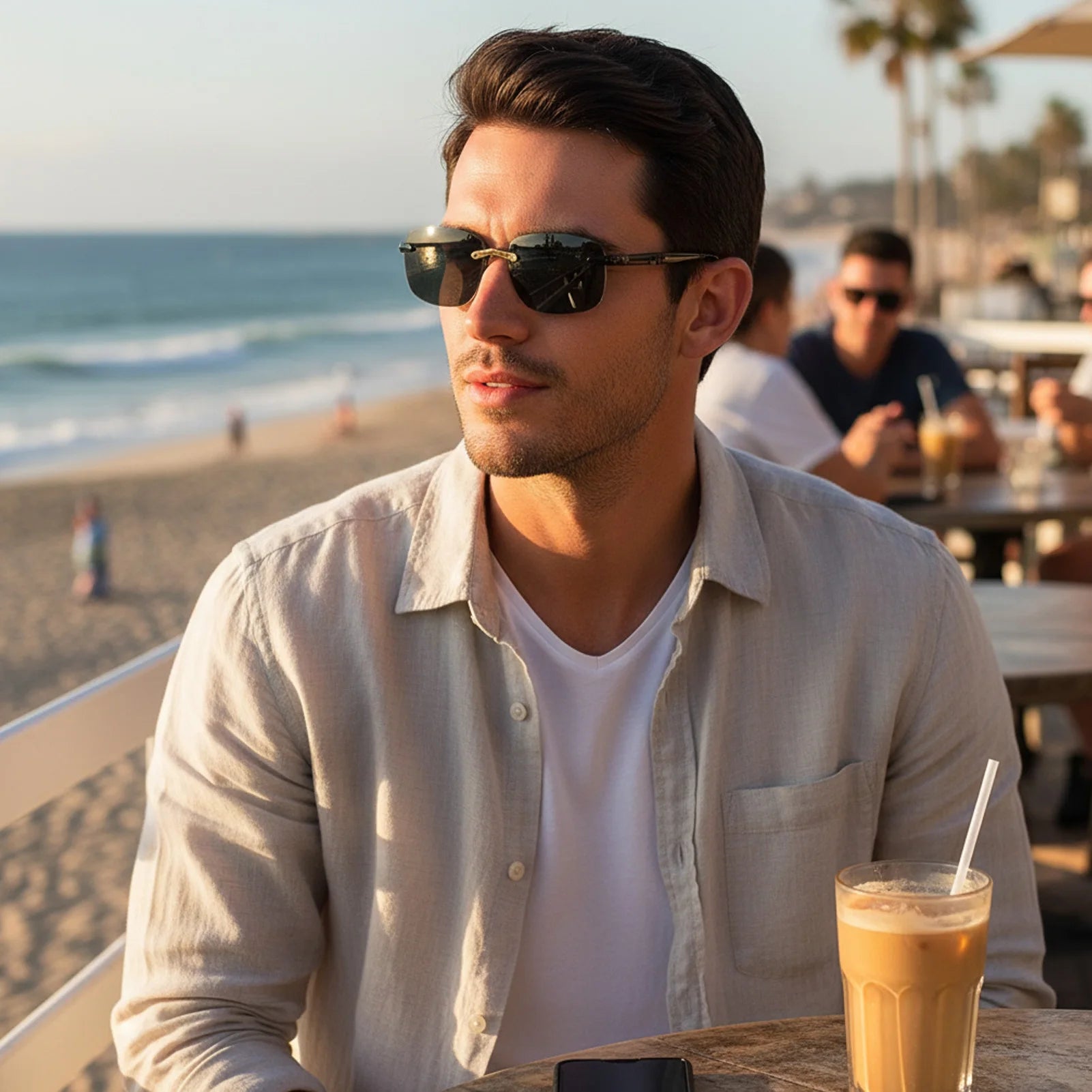 Polarized-Sunglasses For Men Driving And Fishing UV400-Protection Lightweight Frame Peaceful Pleasures Health and Wellness