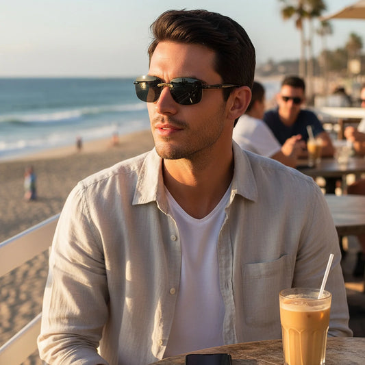 Polarized-Sunglasses For Men Driving And Fishing UV400-Protection Lightweight Frame Peaceful Pleasures Health and Wellness