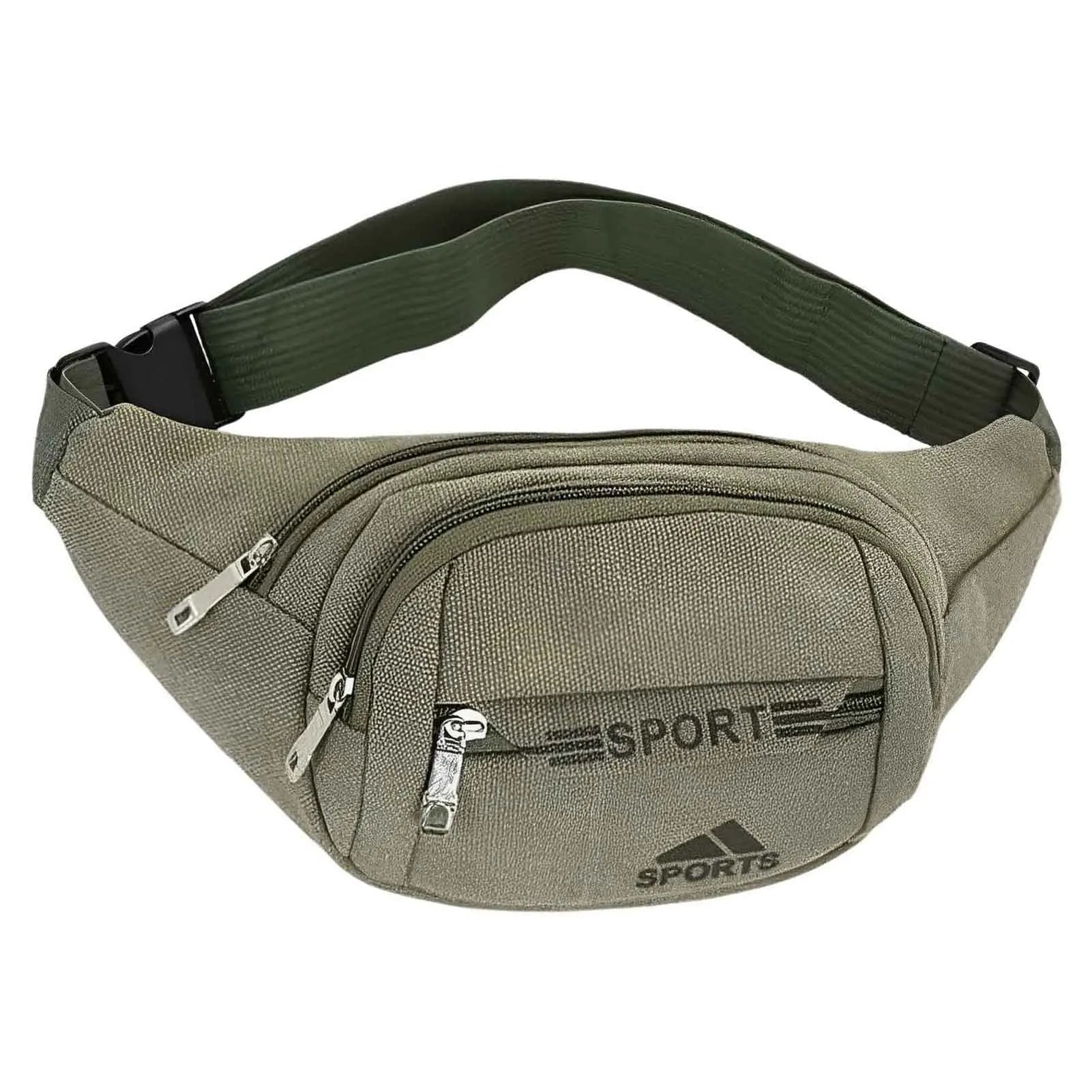 Men's Multifunctional Chest Bag with Adjustable Strap Outdoor Waist Bag for Shopping Camping Walking Peaceful Pleasures Health and Wellness C