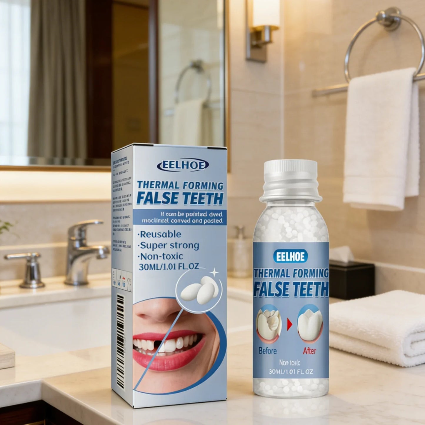 EELHOE Thermal Forming Temporary Tooth Repair Denture Beads