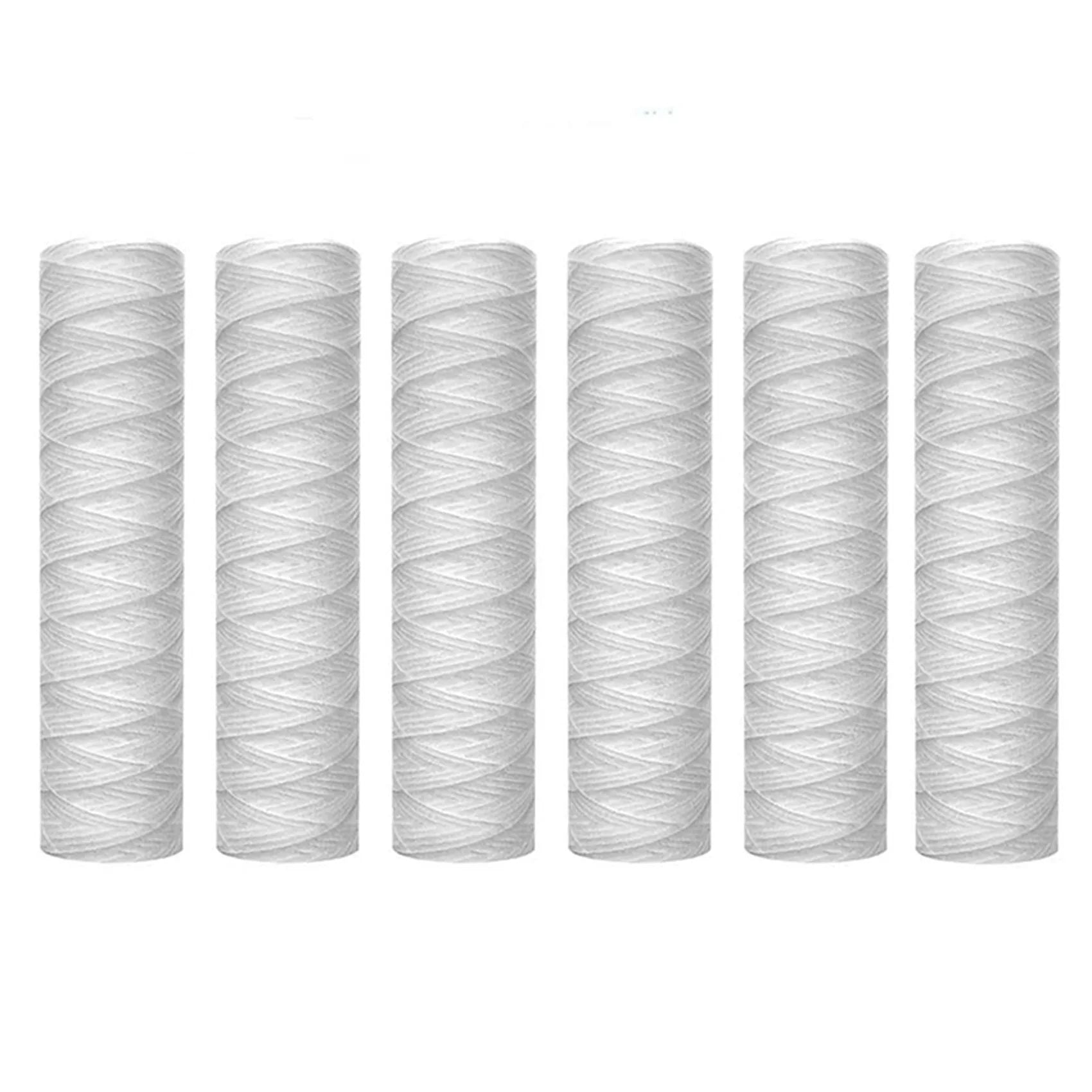 A36T-12Pcs 5 Micrometre String Wound Water Filter Universal Whole House Replacement Cartridge Sediment Filters 10Inch Peaceful Pleasures Health and Wellness