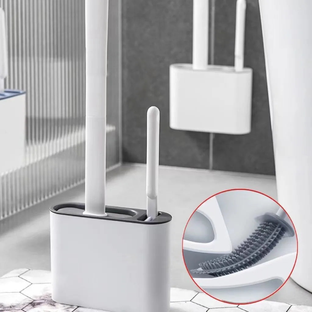 Toilet Brush with No Dead Corners, a Brush Tool for Household Toilet Washing, Wall Mounted Toilet Cleaning Set Peaceful Pleasures Health and Wellness