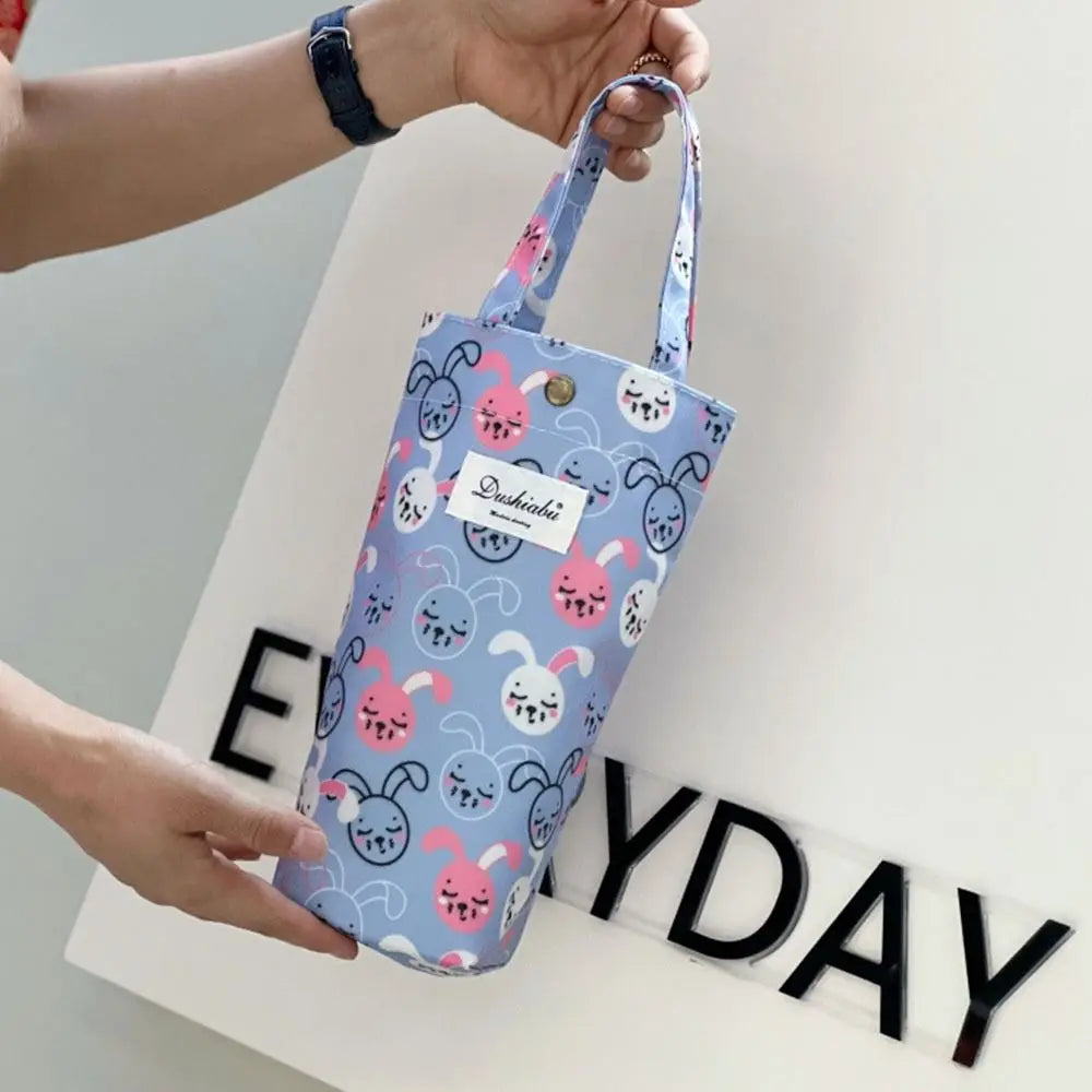 Cute Insulated Water Bottle Carrier Pouch | Cup Sleeve Bag