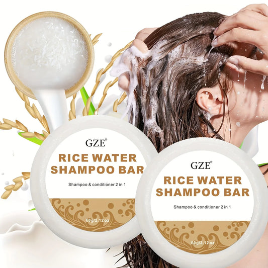 GZE Rice Water Shampoo Bar – Protein-Enriched Solid Bar 2-Pack Solid Shampoo Bar Oasis Select