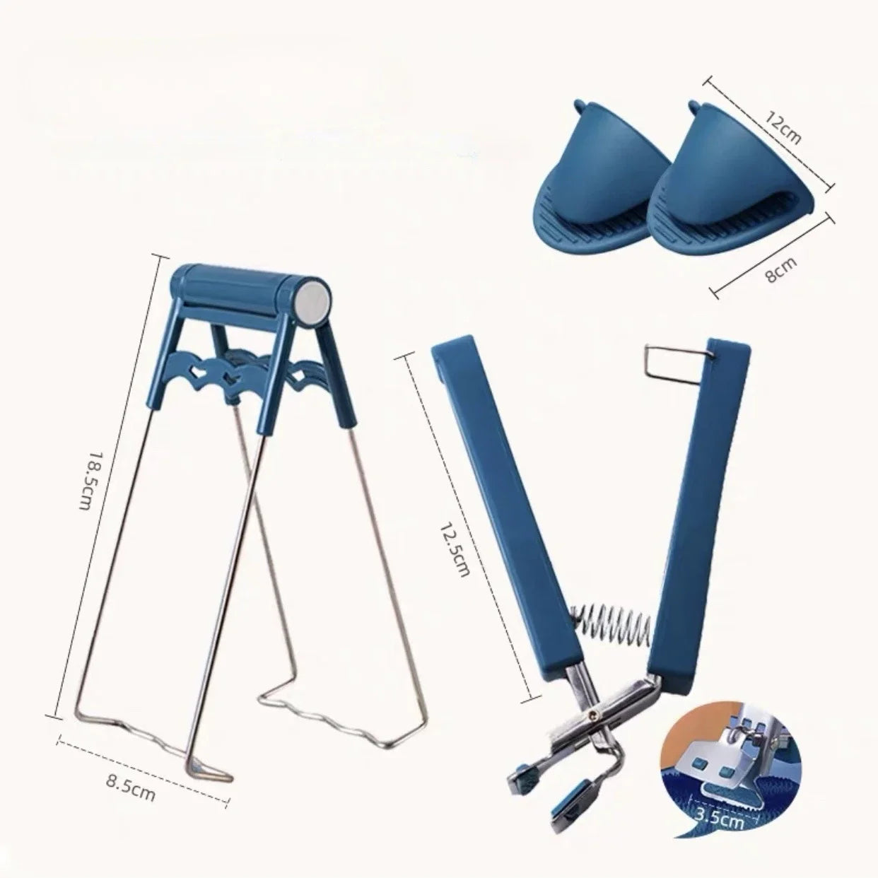 Stainless Steel Anti-Scald Pot Clip & Bowl Lifter Tongs Kitchen Pot Clip Peaceful Pleasures Health and Wellness