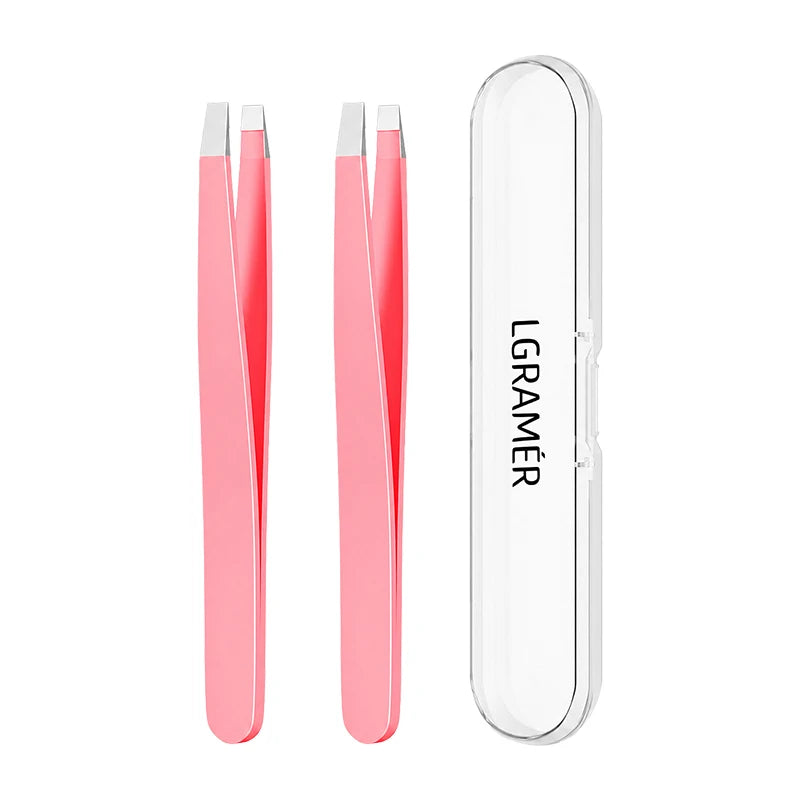 Precision Slant Eyebrow Tweezers | Facial Hair & Blackhead Removal